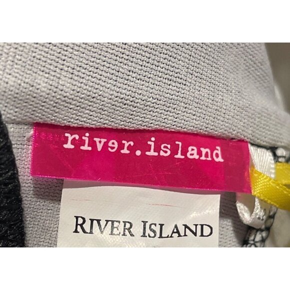 River Island swimsuit New Size 8 vintage/ retro  look  black white - Picture 5 of 5